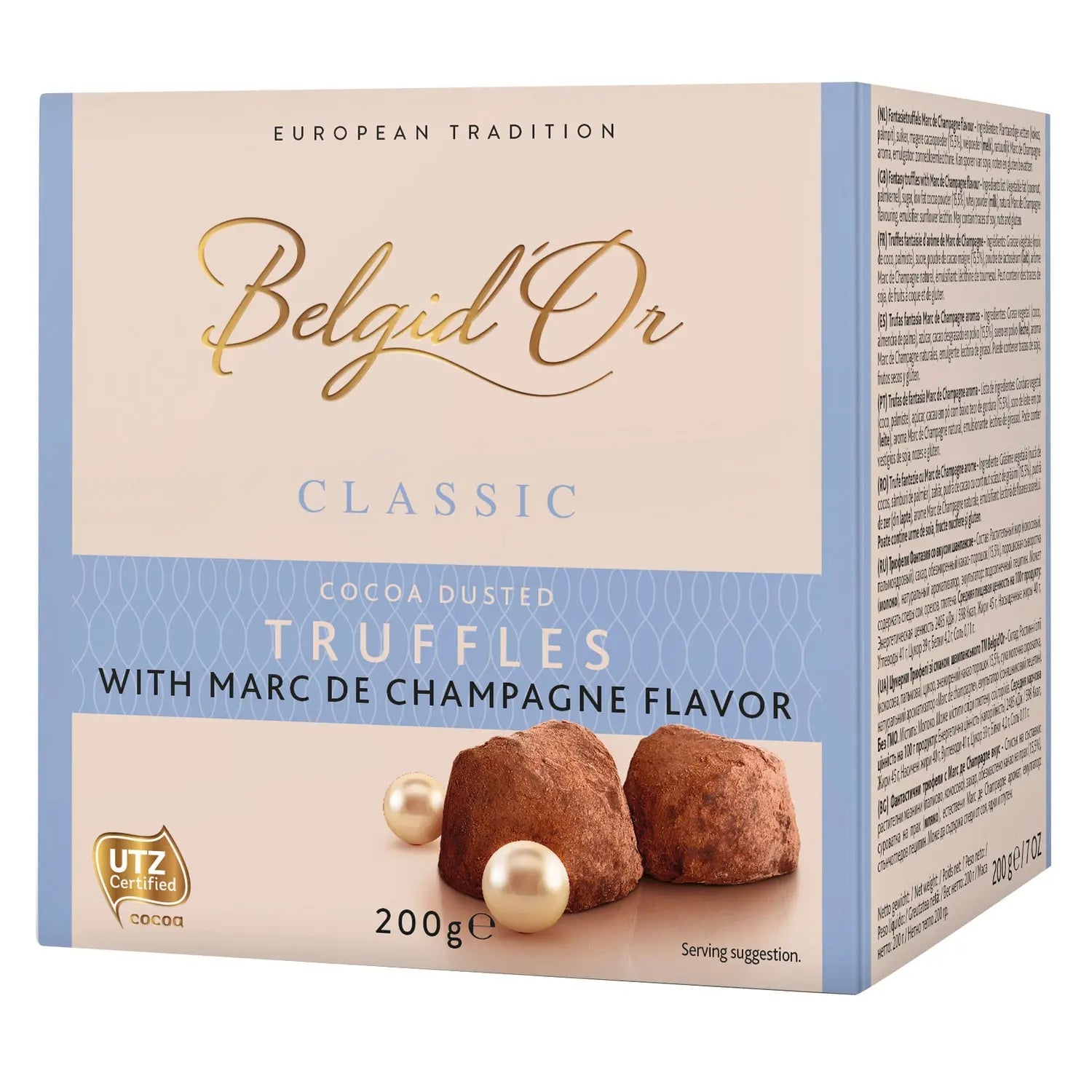 Belgian cocoa dusted truffles with Marc de Champagne flavour Jag Couture Chocolates