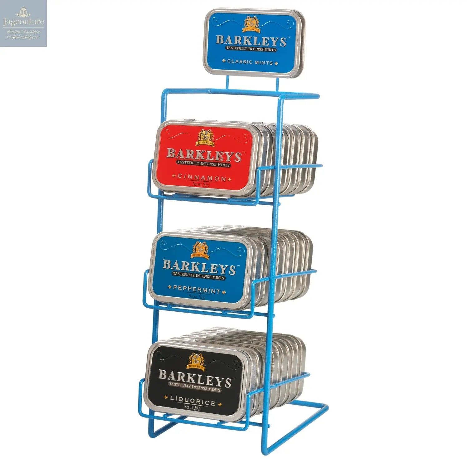 Barkleys 3 tier stand - free with 3 outers of tins Jag Couture Chocolates