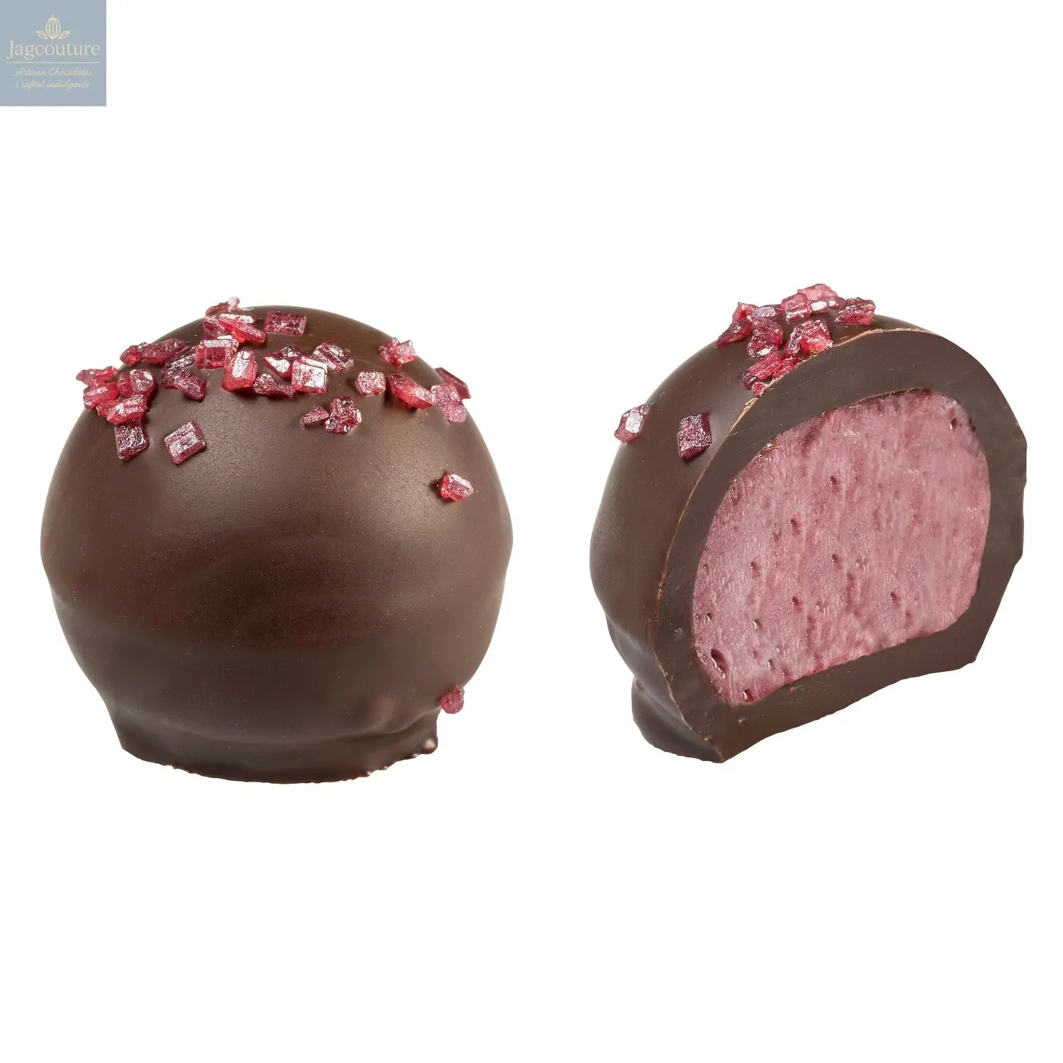 Blueberry truffle - dark chocolate with blueberry fresh cream 13g - Jag Couture Chocolates