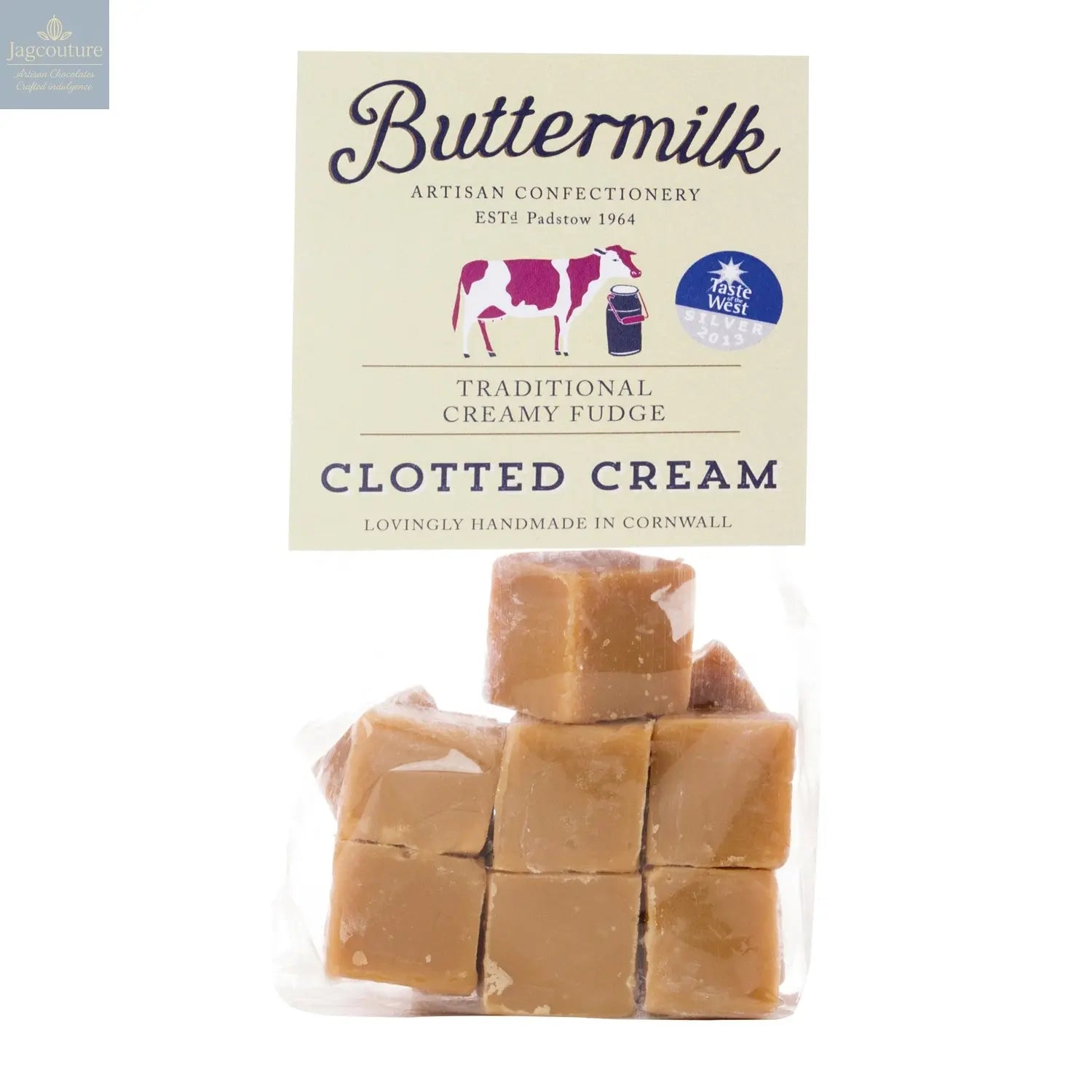 Buttermilk smooth clotted cream fudge in grab bag Jag Couture Chocolates