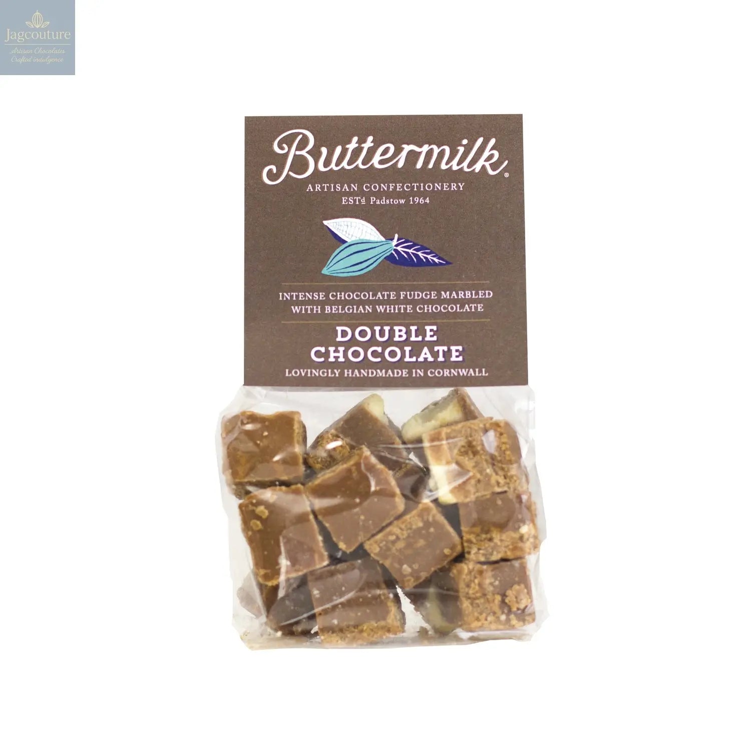 Buttermilk smooth double chocolate fudge in grab bag Jag Couture Chocolates
