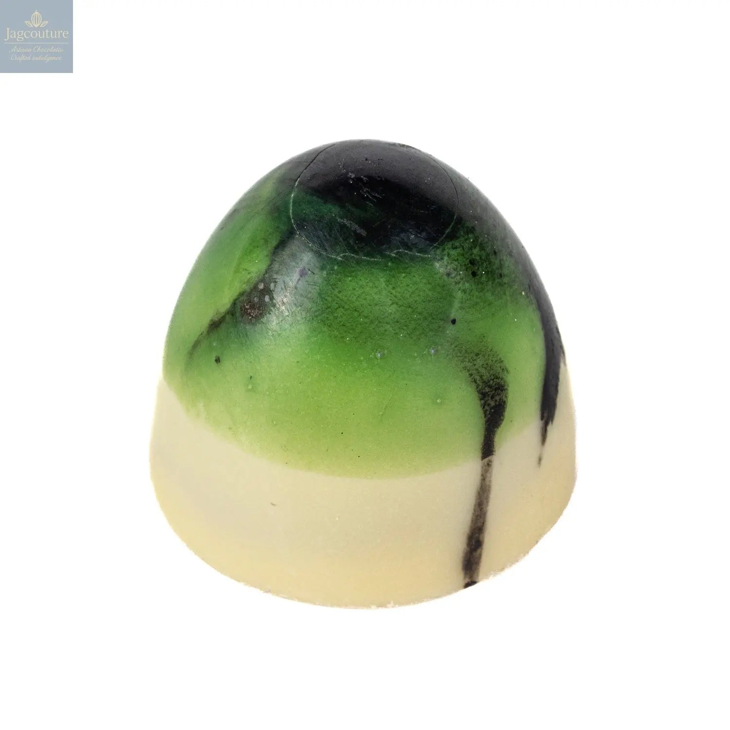 Coconut Bullet - white chocolate with a milk chocolate coconut & lime ganache 10g - Jag Couture Chocolates