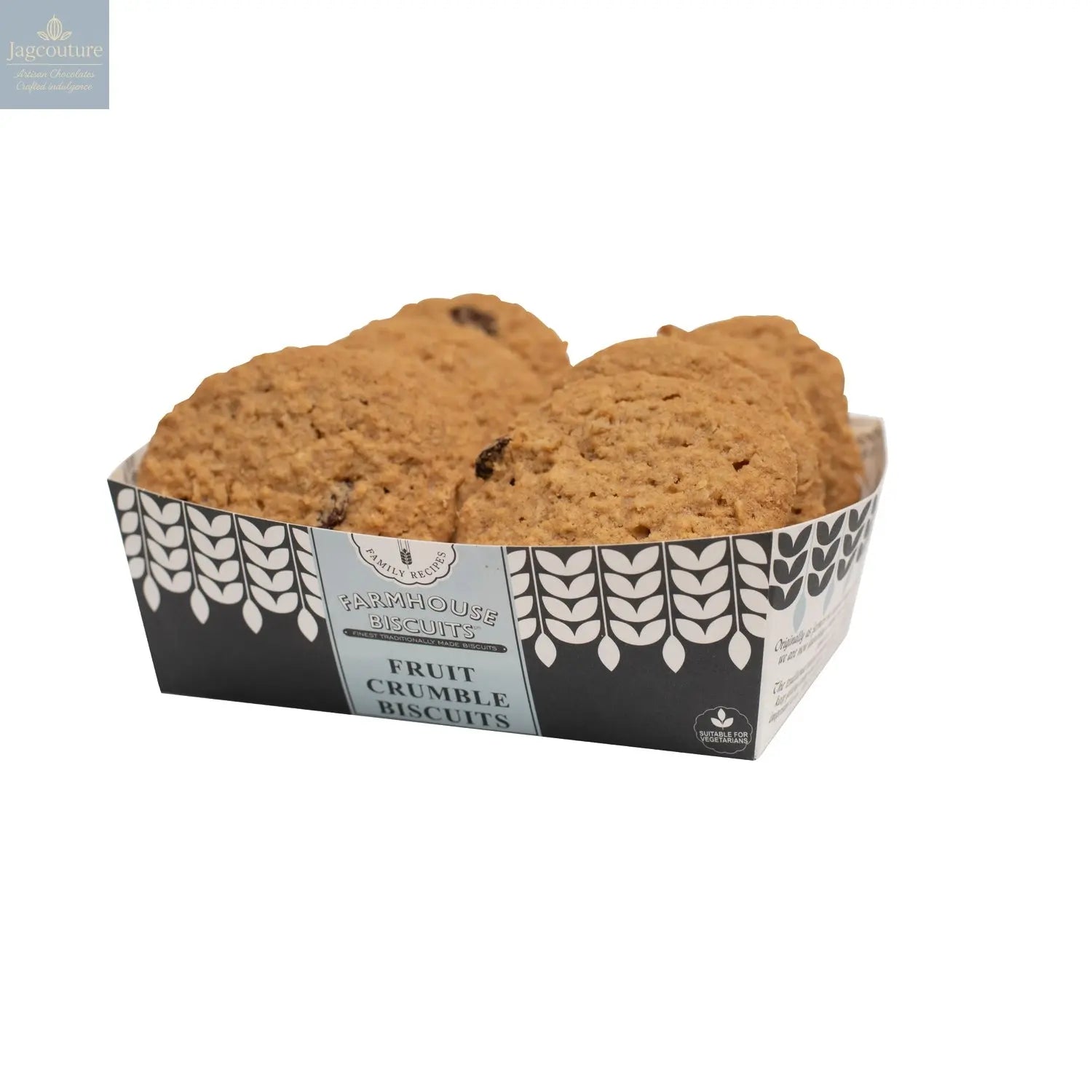 Farmhouse fruit crumble biscuits in tray - VAT FREE Jag Couture Chocolates