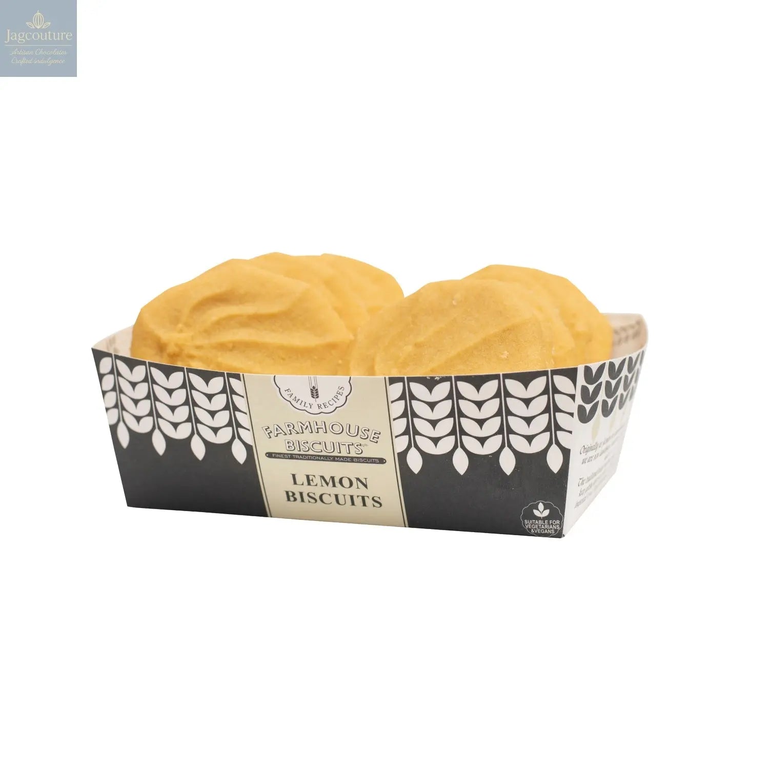 Farmhouse lemon biscuits in tray - VAT FREE Jag Couture Chocolates