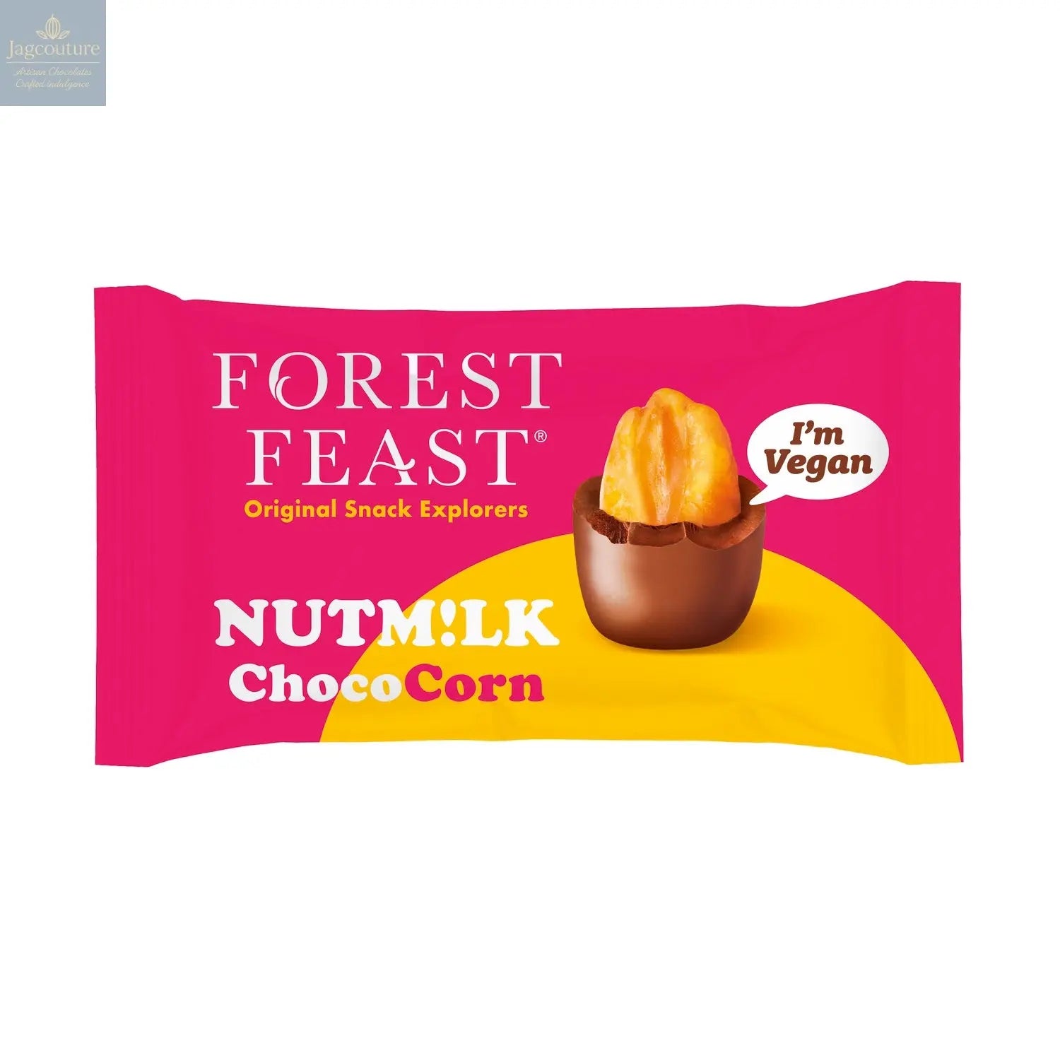 Forest Feast Nutm!lk Choco corn in impulse pack Jag Couture Chocolates