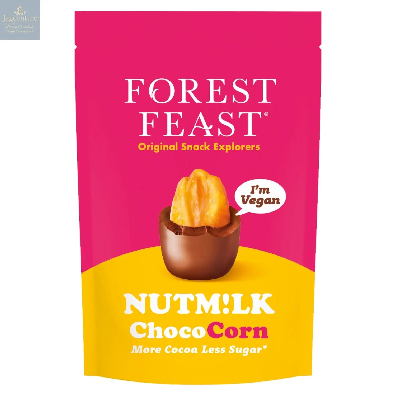 Forest Feast Nutm!lk Choco corn in share pack Jag Couture Chocolates