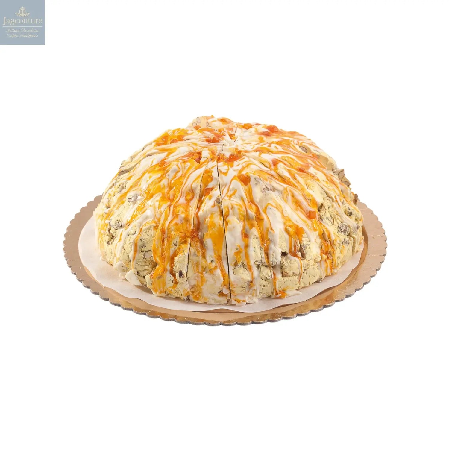 Frosted Lemon flavoured handmade soft nougat cake Jag Couture Chocolates