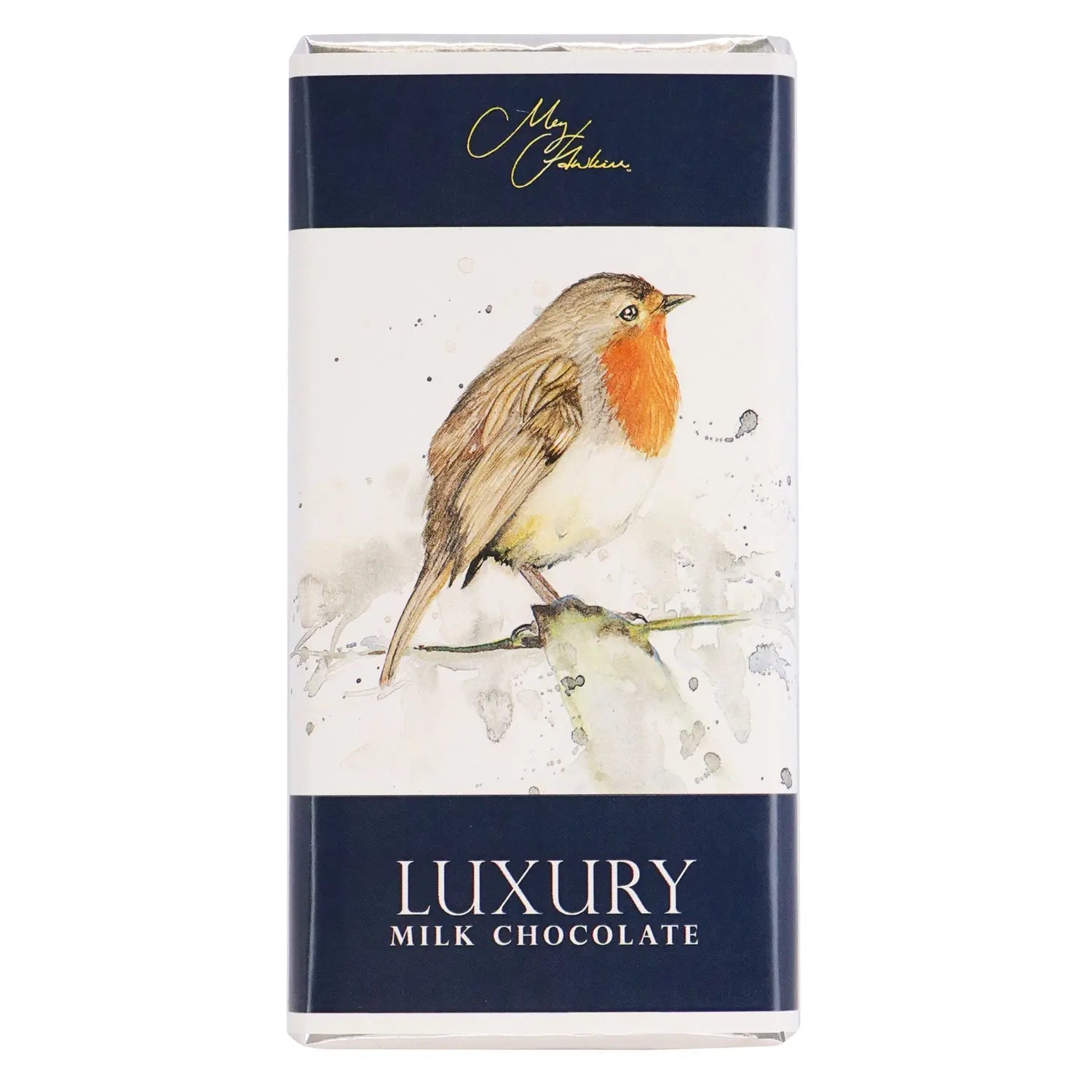 Meg Hawkins Robin design milk chocolate bar Jag Couture Chocolates