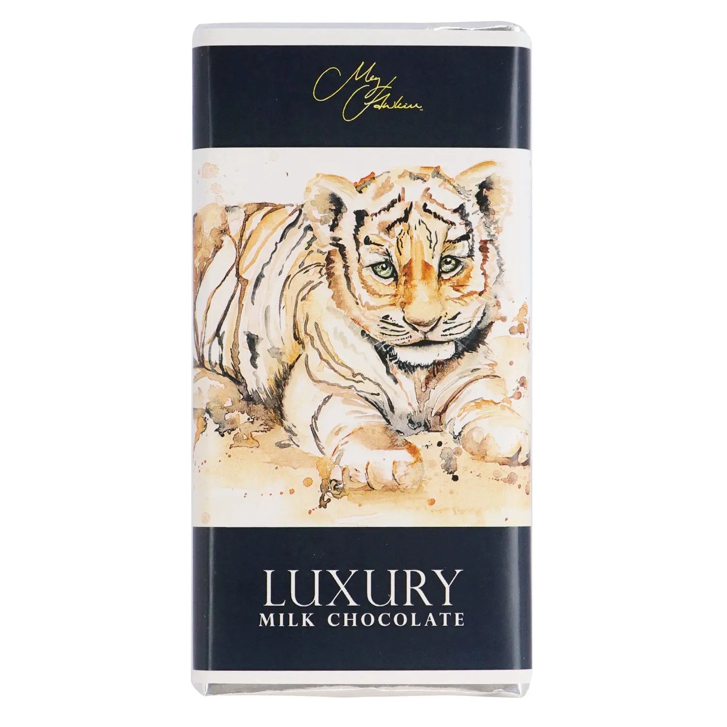 Meg Hawkins Tiger Cub design milk chocolate bar Jag Couture Chocolates