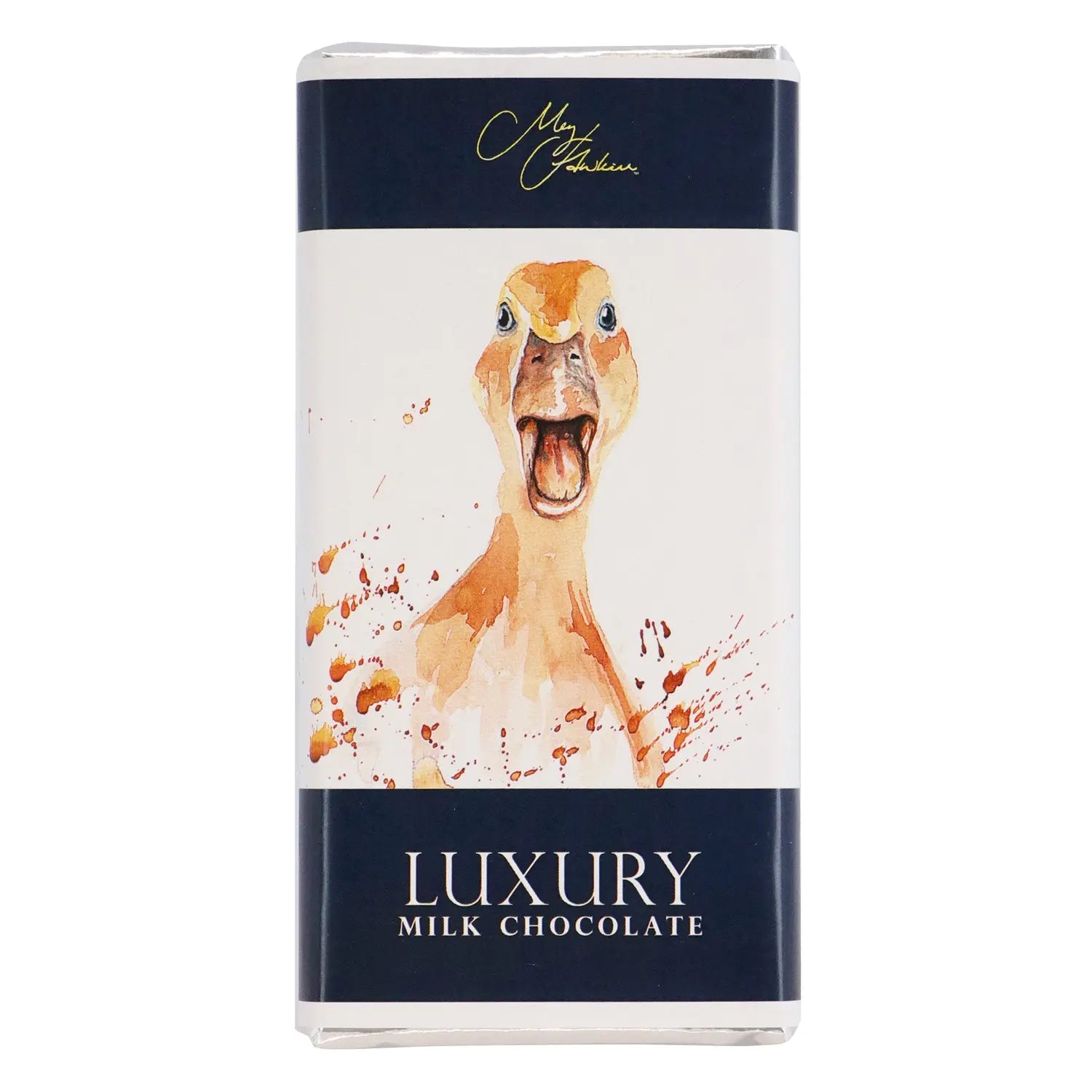 Meg Hawkins Duck design milk chocolate bar Jag Couture Chocolates