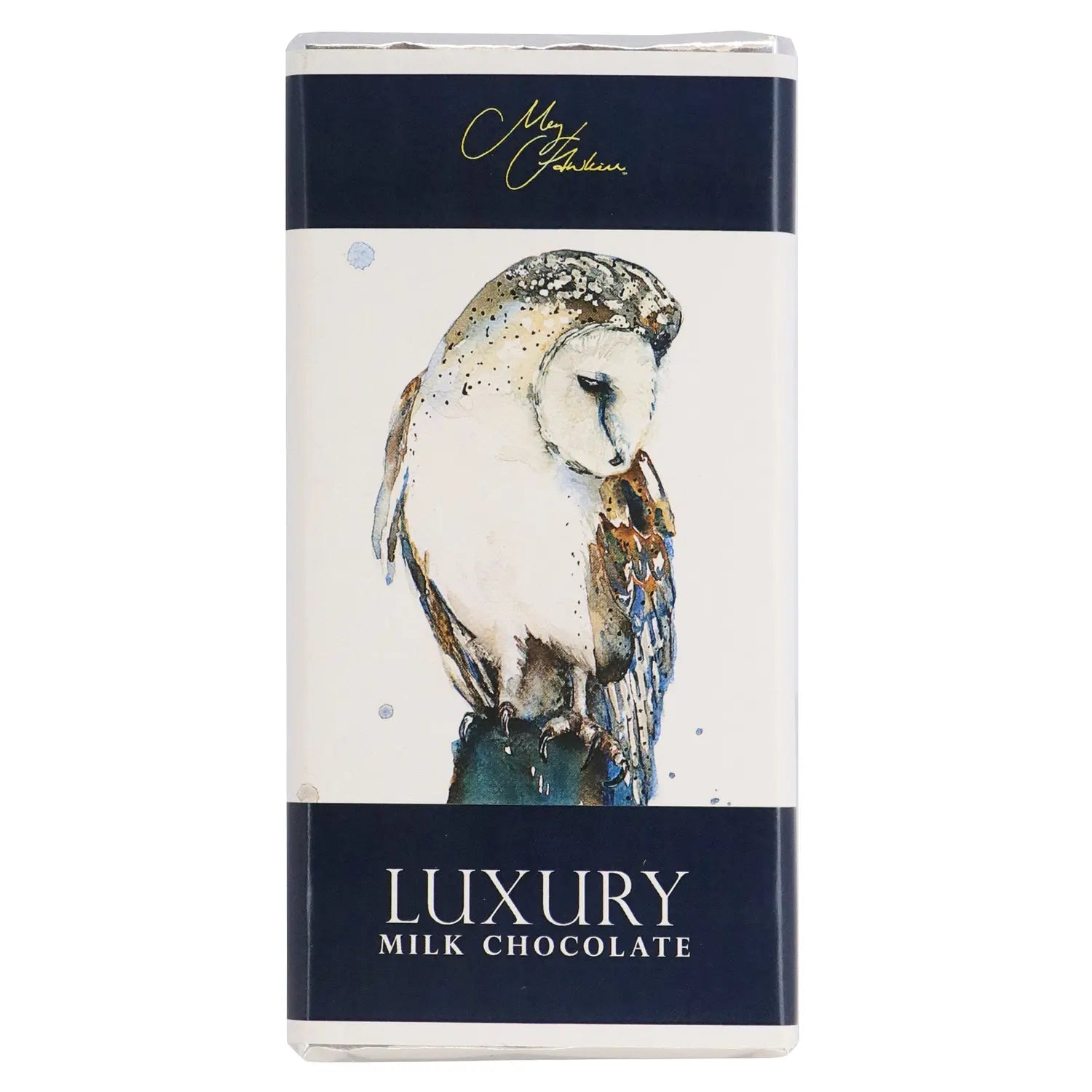 Meg Hawkins Owl design milk chocolate bar Jag Couture Chocolates