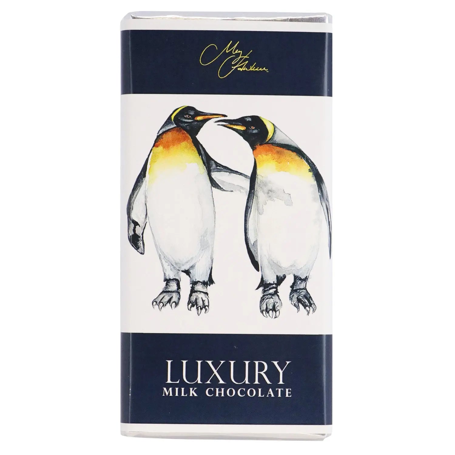 Meg Hawkins Penguin design milk chocolate bar Jag Couture Chocolates