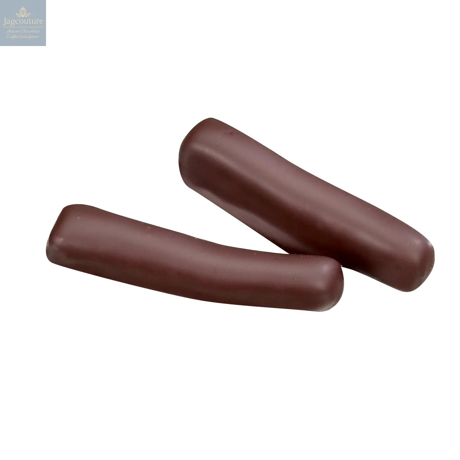 Ginger sticks - enrobed in dark chocolate - Jag Couture Chocolates