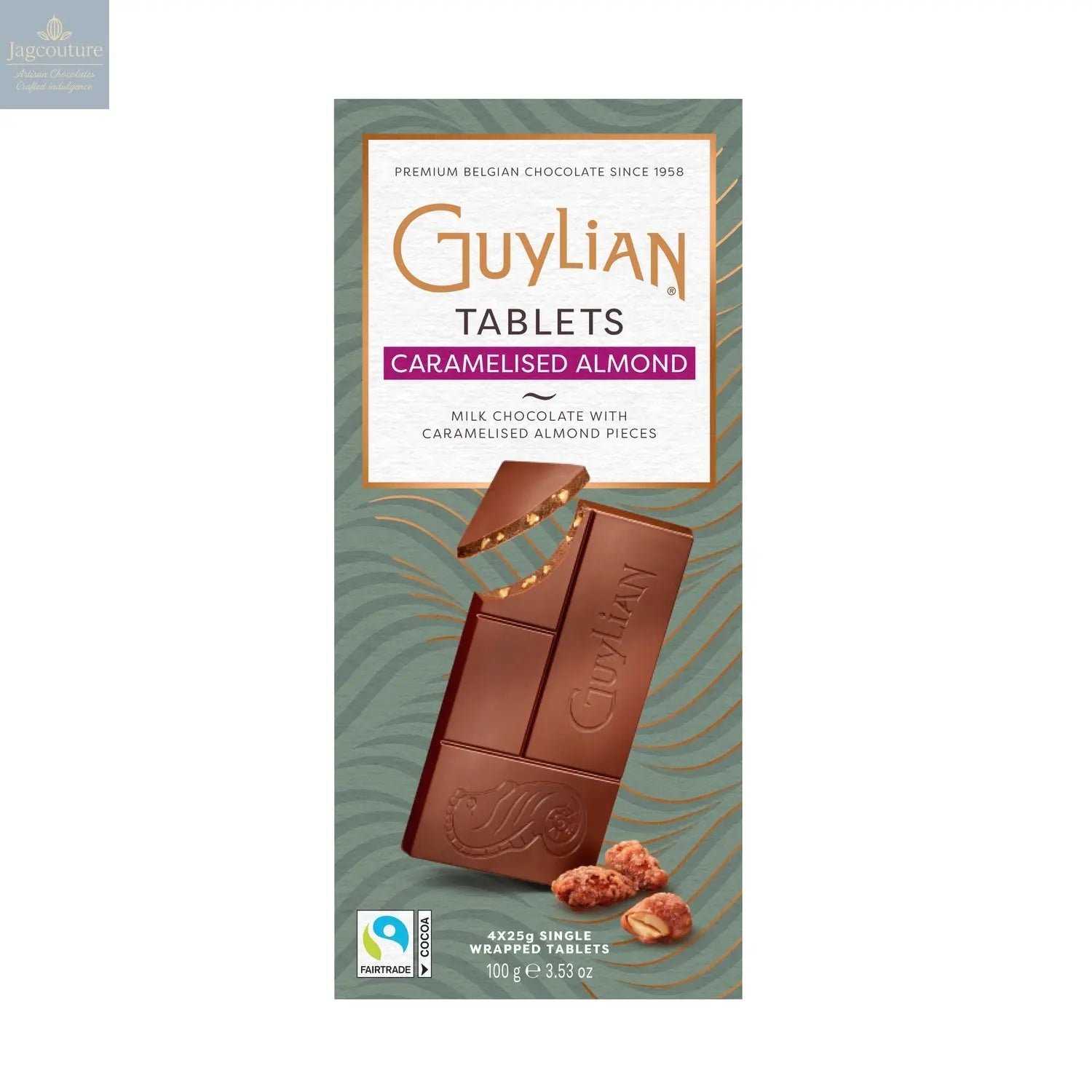 Guylian milk chocolate mini bars with caramelised almonds - Jag Couture Chocolates