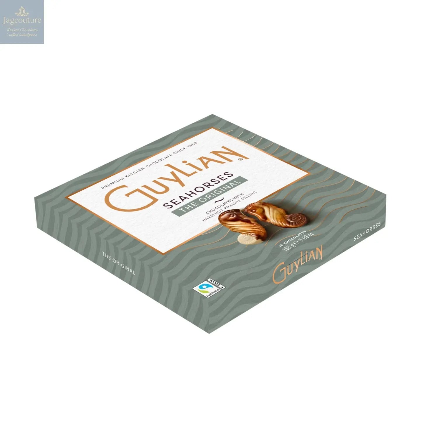 Guylian praline filled chocolate seahorses - Jag Couture Chocolates