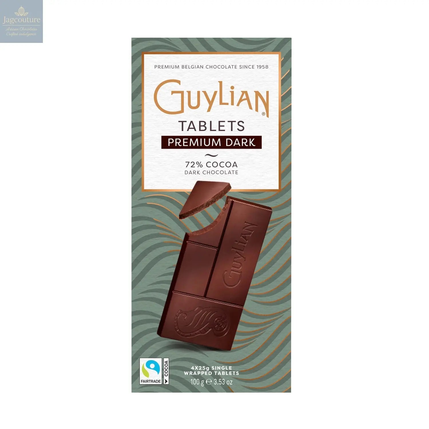 Guylian premium 72% dark chocolate mini bars - Jag Couture Chocolates