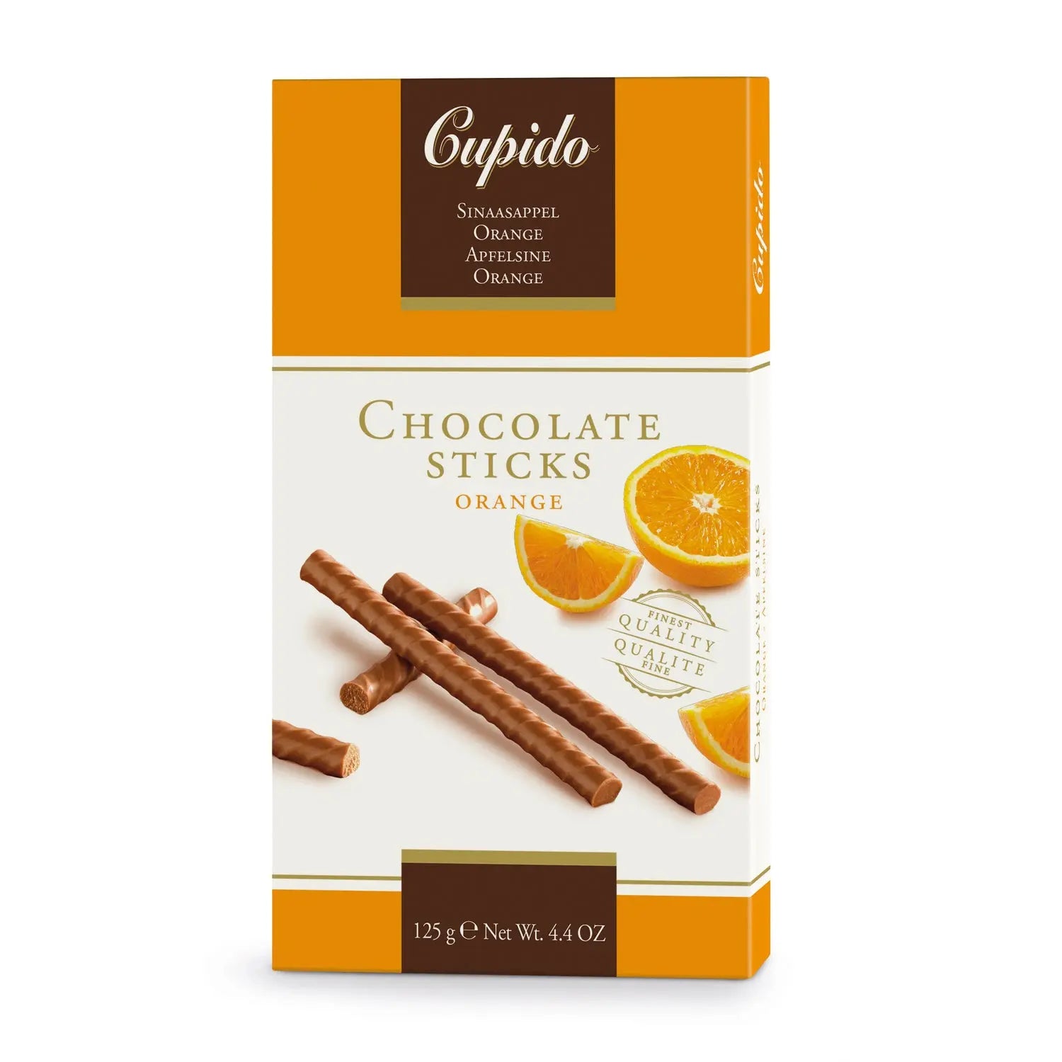 Cupido orange flavoured milk chocolate sticks Jag Couture Chocolates