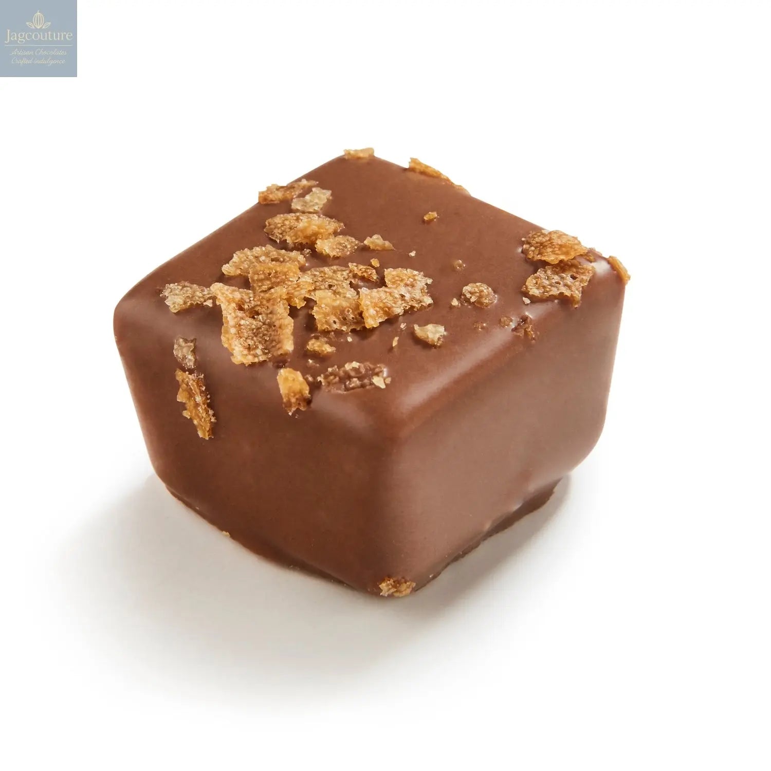 Halliday Milk - praline with feuilletine in milk chocolate 14g - Jag Couture Chocolates