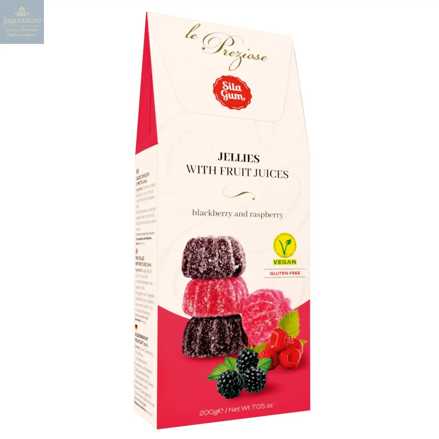 Italian blackberry & raspberry fruit jellies Jag Couture Chocolates