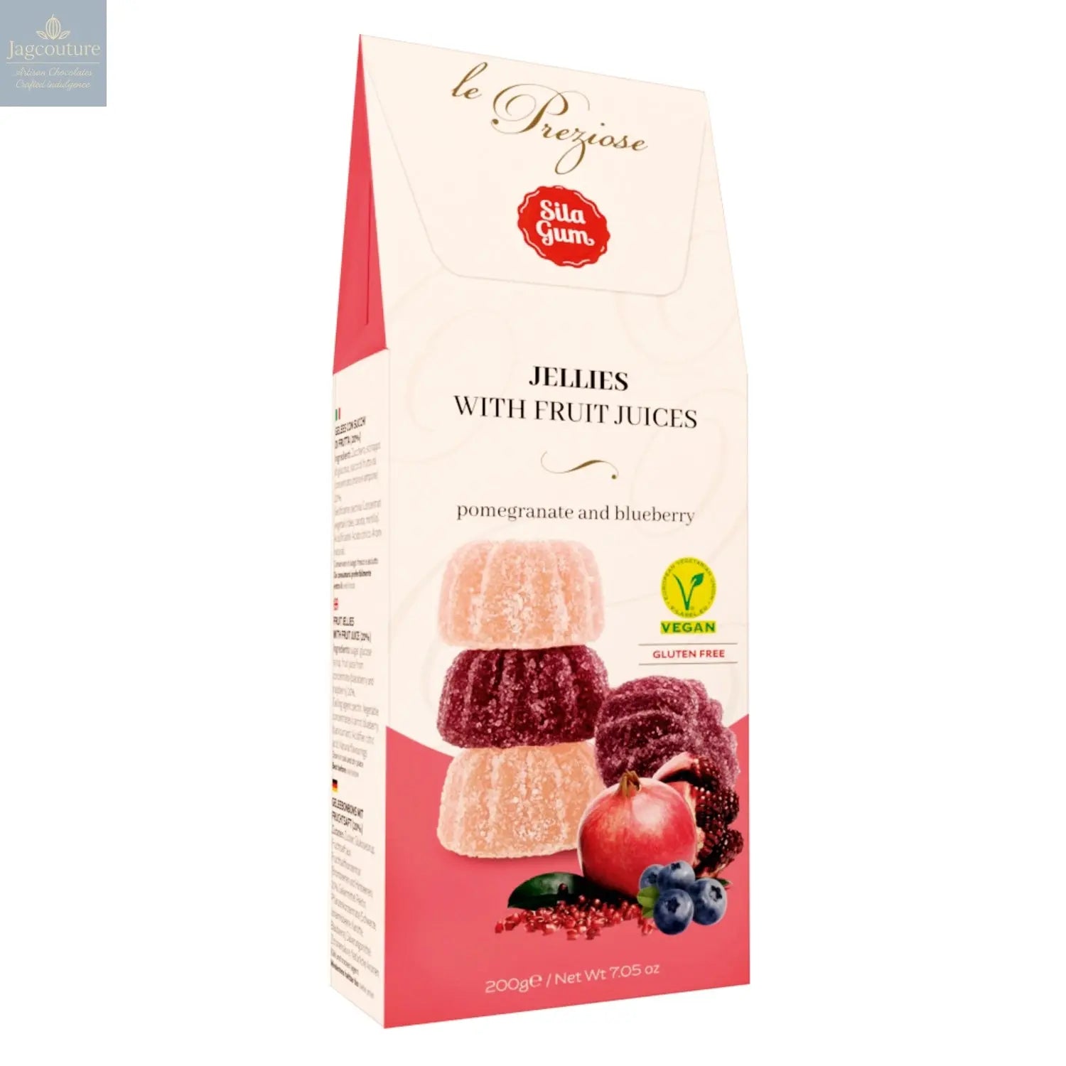 Italian pomegranate and blueberry jellies Jag Couture Chocolates