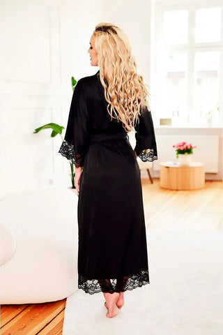 Kalimo long, satin dressing bathrobe Kalimo long, satin dressing bathrobe