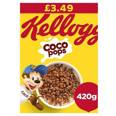 Kellogg's Coco Pops Breakfast Cereal 6 x 420g (Case of 6) Kellogg's Coco Pops Breakfast Cereal 6 x 420g (Case of 6)