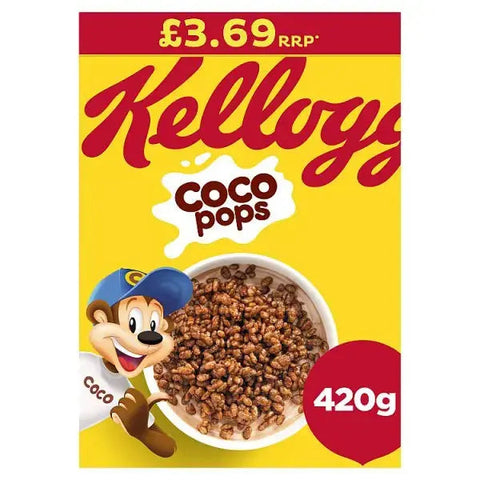 Kellogg's Coco Pops Breakfast Cereal 6x420g (Case of 6) Kellogg's Coco Pops Breakfast Cereal 6x420g (Case of 6)