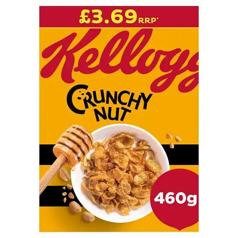 Kellogg's Crunchy Nut Breakfast Cereal 9x460g (Case of 9) Kellogg's Crunchy Nut Breakfast Cereal 9x460g (Case of 9)