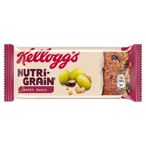 Kellogg's Nutri-Grain Bakes Raisin 45g (Case of 24) Kellogg's Nutri-Grain Bakes Raisin 45g (Case of 24)