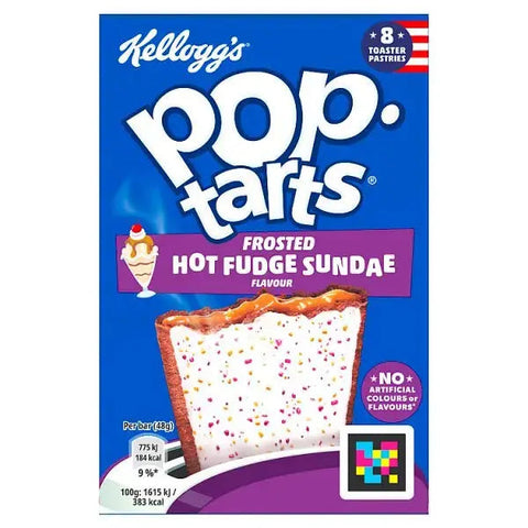 Kellogg's Pop-Tarts Frosted Hot Fudge Sundae Flavour Pastry Snack Slices 8x48g (Case of 6) Kellogg's Pop-Tarts Frosted Hot Fudge Sundae Flavour Pastry Snack Slices 8x48g (Case of 6)