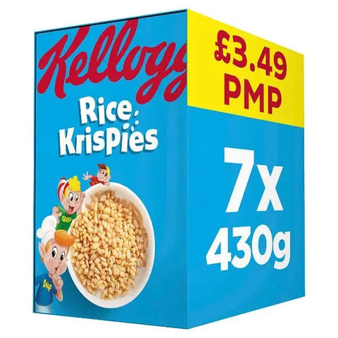 Kellogg's Rice Krispies Breakfast Cereal 7 x 430g (Case of 7) Kellogg's Rice Krispies Breakfast Cereal 7 x 430g (Case of 7)