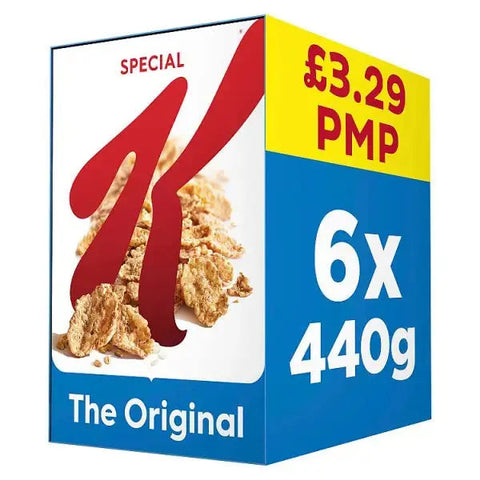 Kellogg's Special K Original Breakfast Cereal 6 x 440g (Case of 6) Kellogg's Special K Original Breakfast Cereal 6 x 440g (Case of 6)