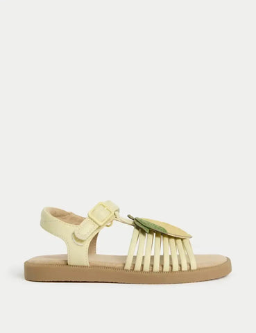 Kids' Lemon Appliqué Sandals (4 Small - 2 Large) Kids' Lemon Appliqué Sandals (4 Small - 2 Large)