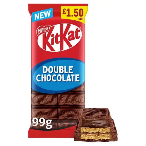 KitKat Double Chocolate Sharing Bar 99g (Case of 15) KitKat Double Chocolate Sharing Bar 99g (Case of 15)