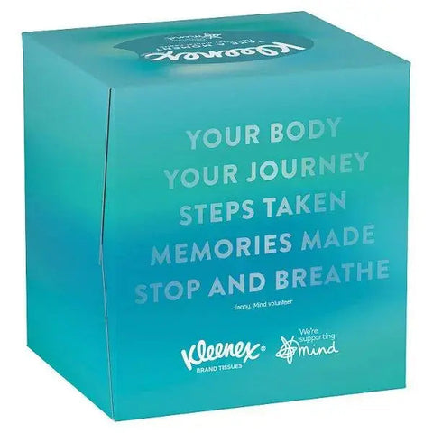 Kleenex Supporting Mind - Single Cube Tissue Box (Case of 12) Kleenex Supporting Mind - Single Cube Tissue Box (Case of 12)