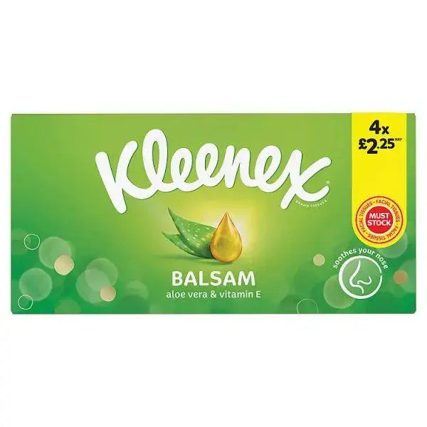 Kleenex® Balsam Tissues - 4 boxes - £2.25 (Case of 4)