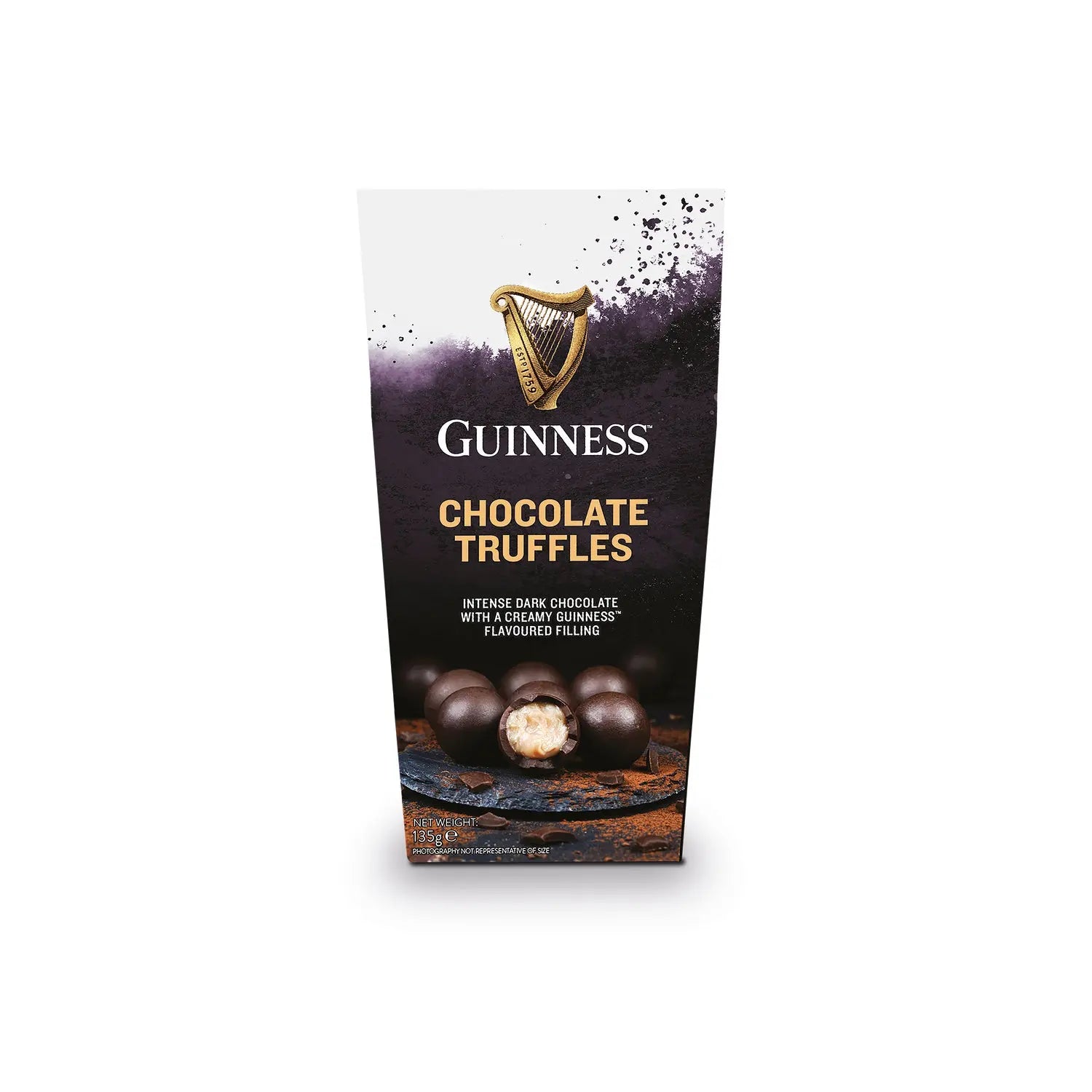 Guinness twist wrapped dark truffles in carton Jag Couture Chocolates