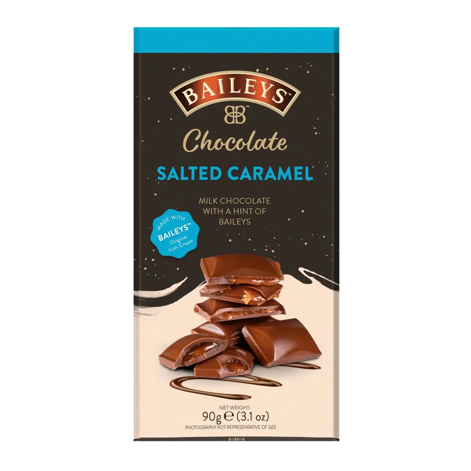 Baileys salted caramel milk chocolate and truffle bar Jag Couture Chocolates
