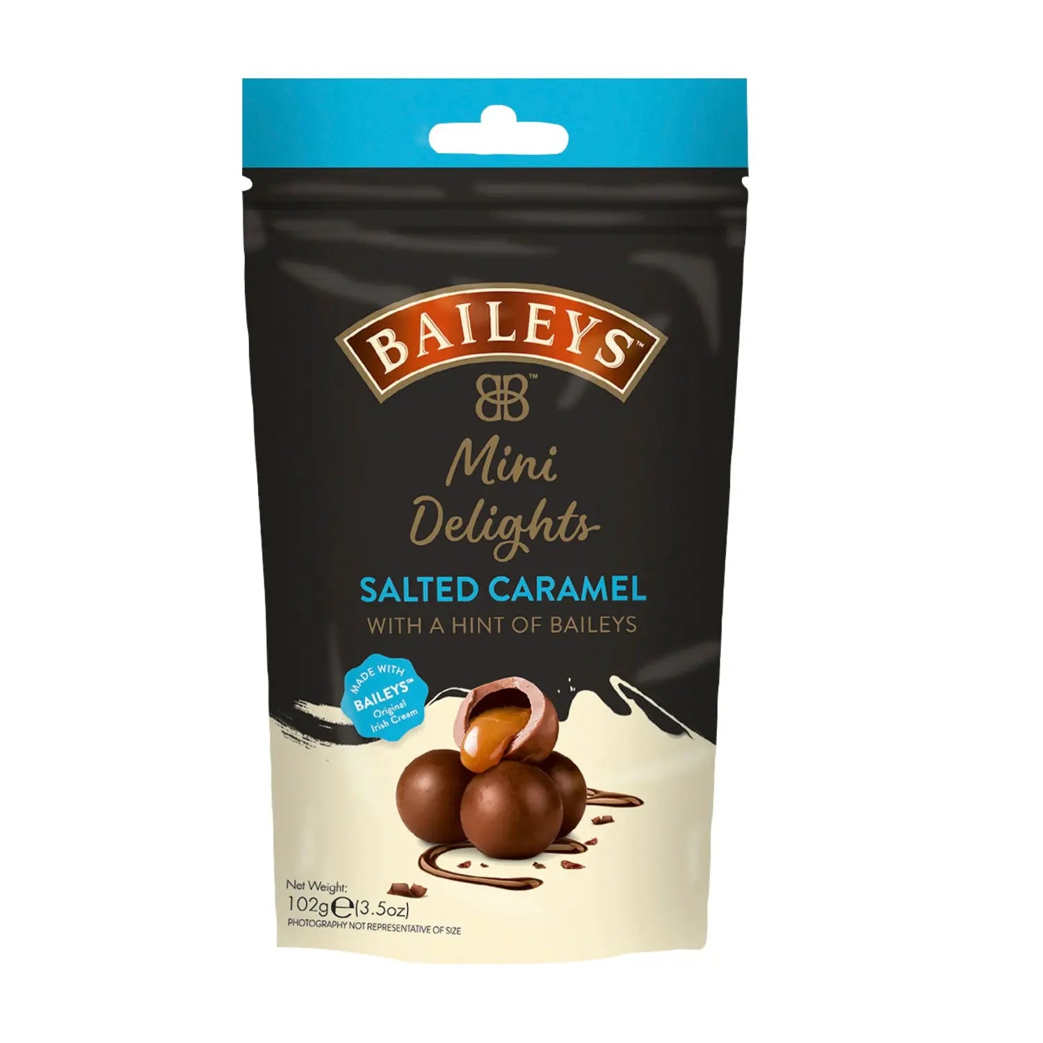 Baileys salted caramel milk chocolate mini delights in pouch Jag Couture Chocolates