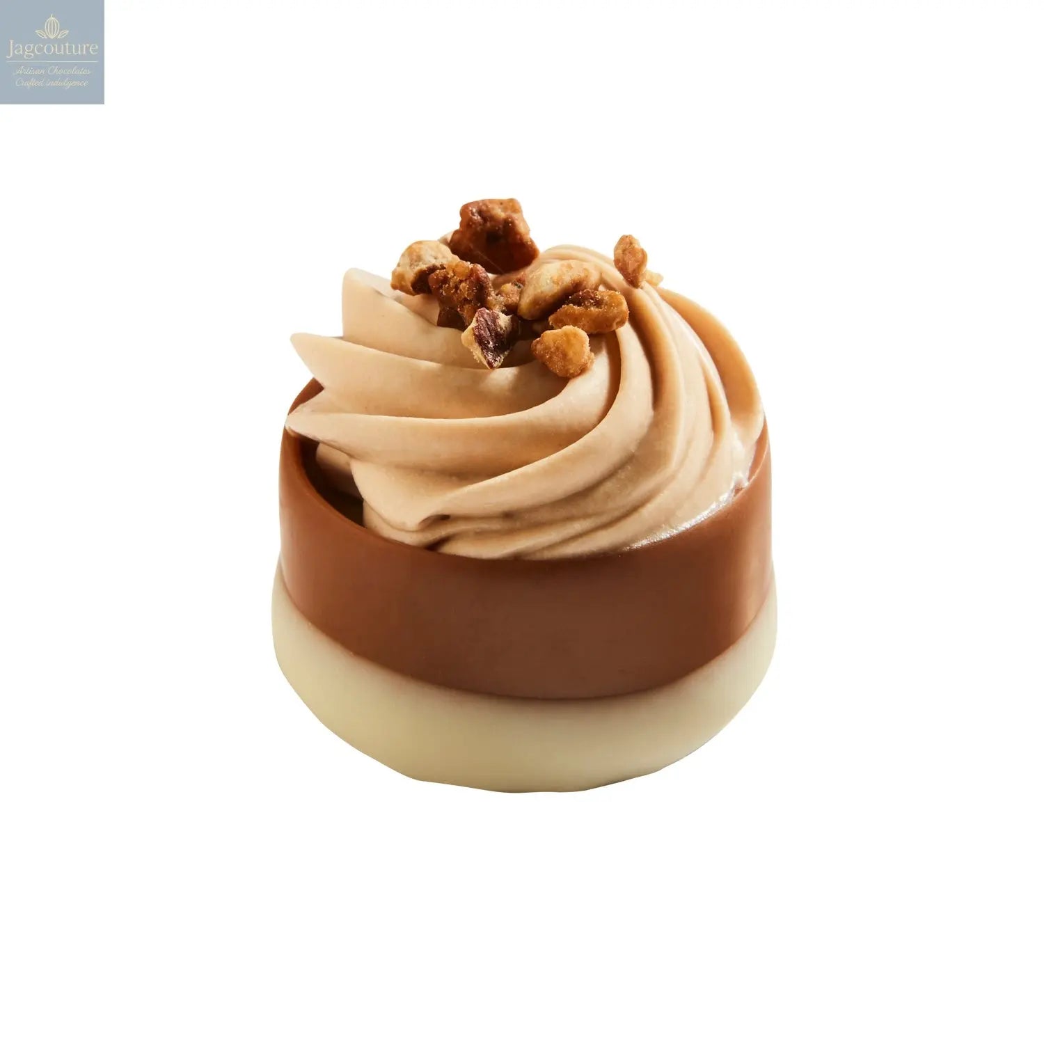 Liszt - coffee ganache and caramelised pecan cupcake 17.2g - Jag Couture Chocolates