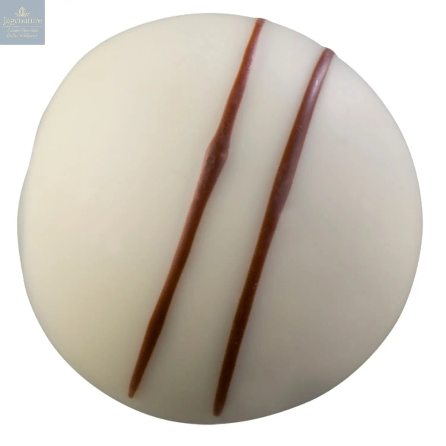 Liv - white chocolate with Marc de Champagne flavoured dark ganache 14.4g - Jag Couture Chocolates