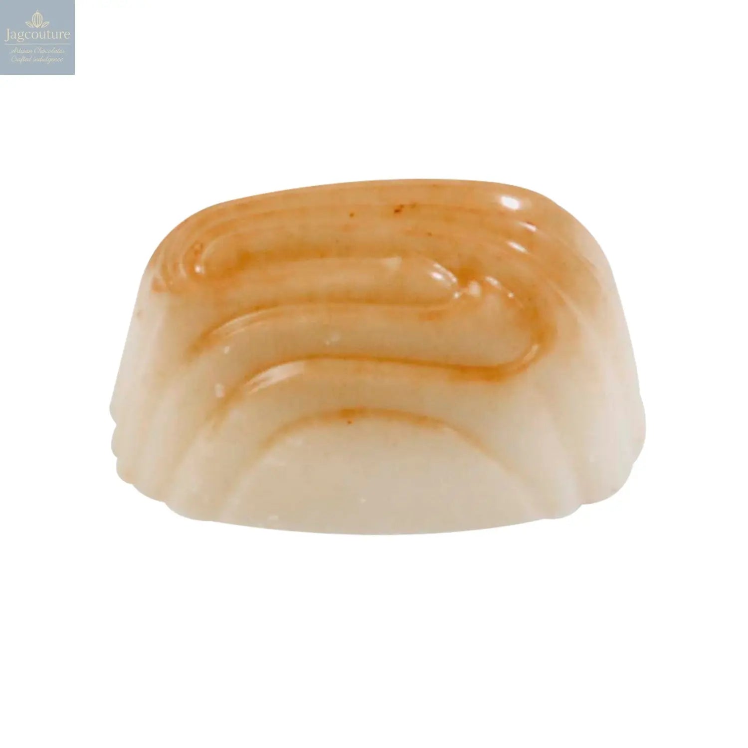 Lucas - coconut cream in white chocolate 13.8g - Jag Couture Chocolates