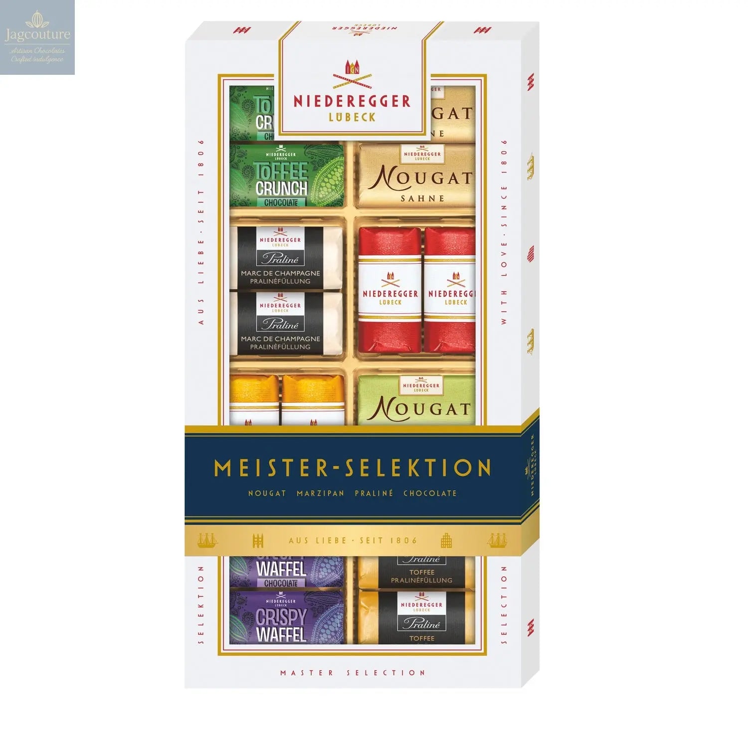 Master Selection of bite sized marzipan, praline and chocolate creations - Jag Couture Chocolates