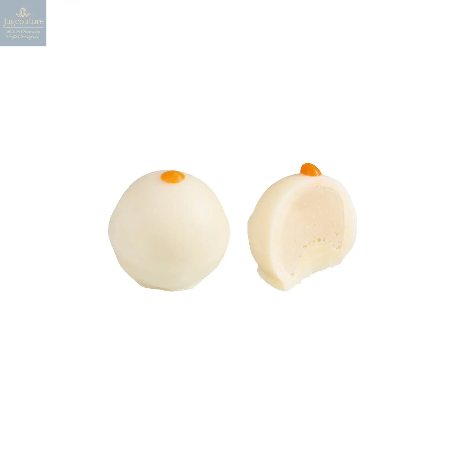 Panna Cotta - white chocolate enrobed vanilla fresh cream 13g - Jag Couture Chocolates