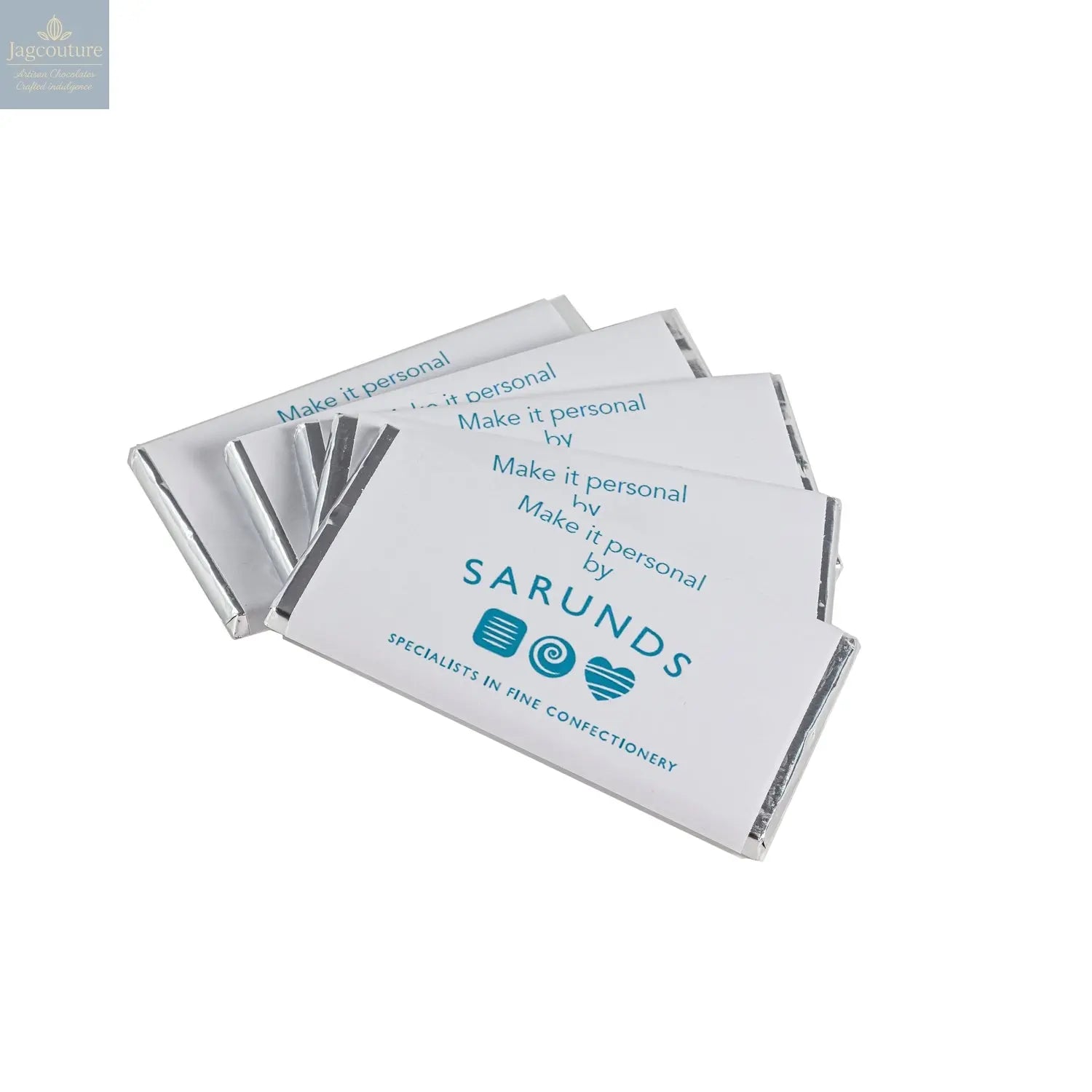 Personalised milk chocolate bar - Jag Couture Chocolates