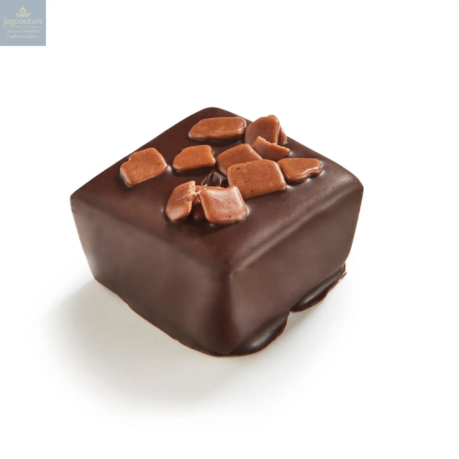 Piro - bitter ganache in 72% dark chocolate 11g - Jag Couture Chocolates