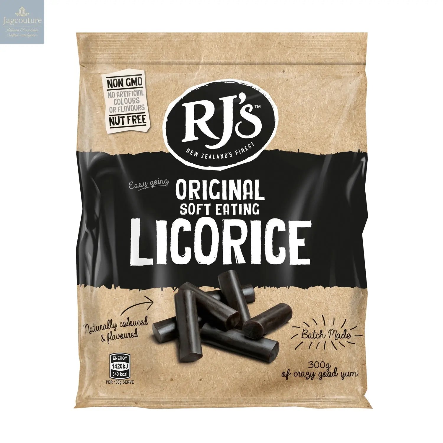 RJ's natural soft eating licorice bags Jag Couture Chocolates