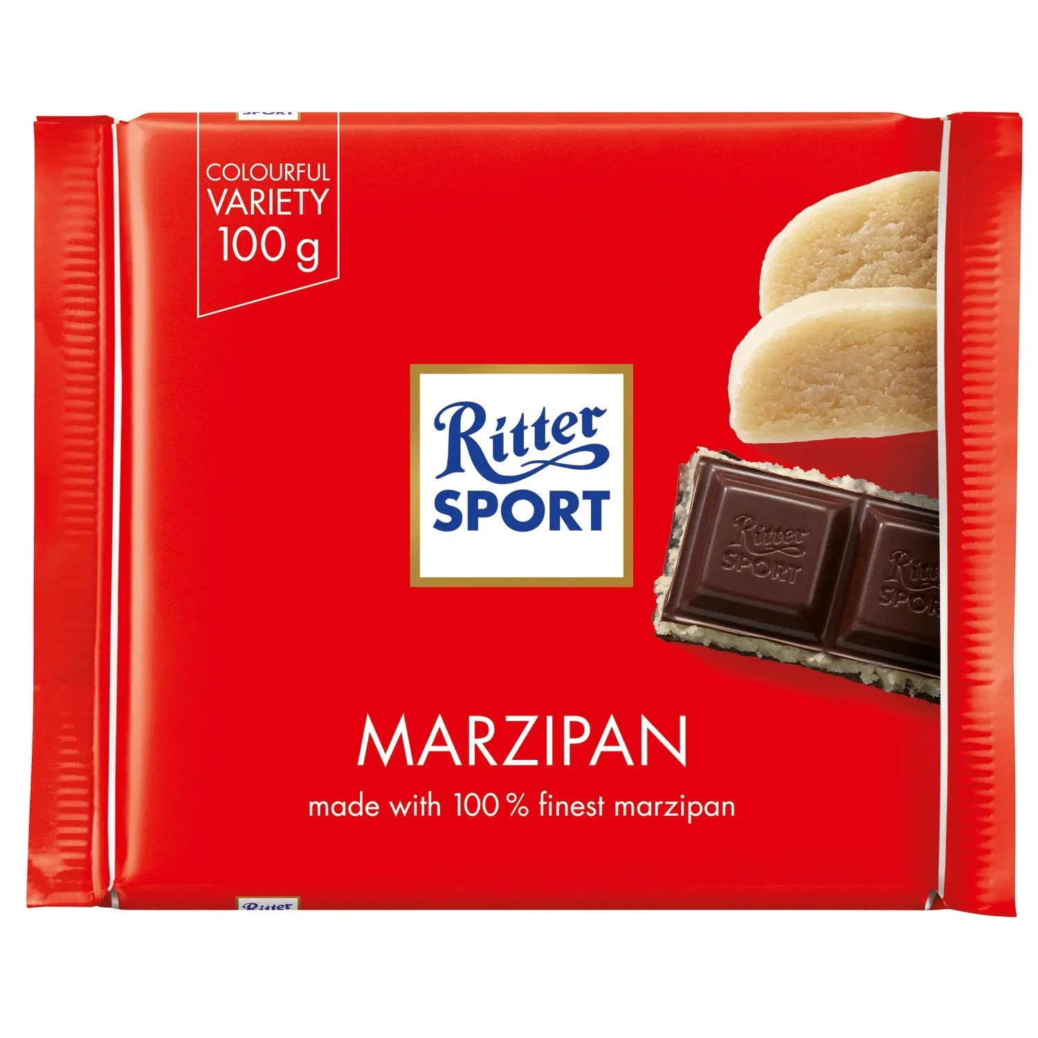 Ritter Sport dark chocolate covered marzipan bar Jag Couture Chocolates