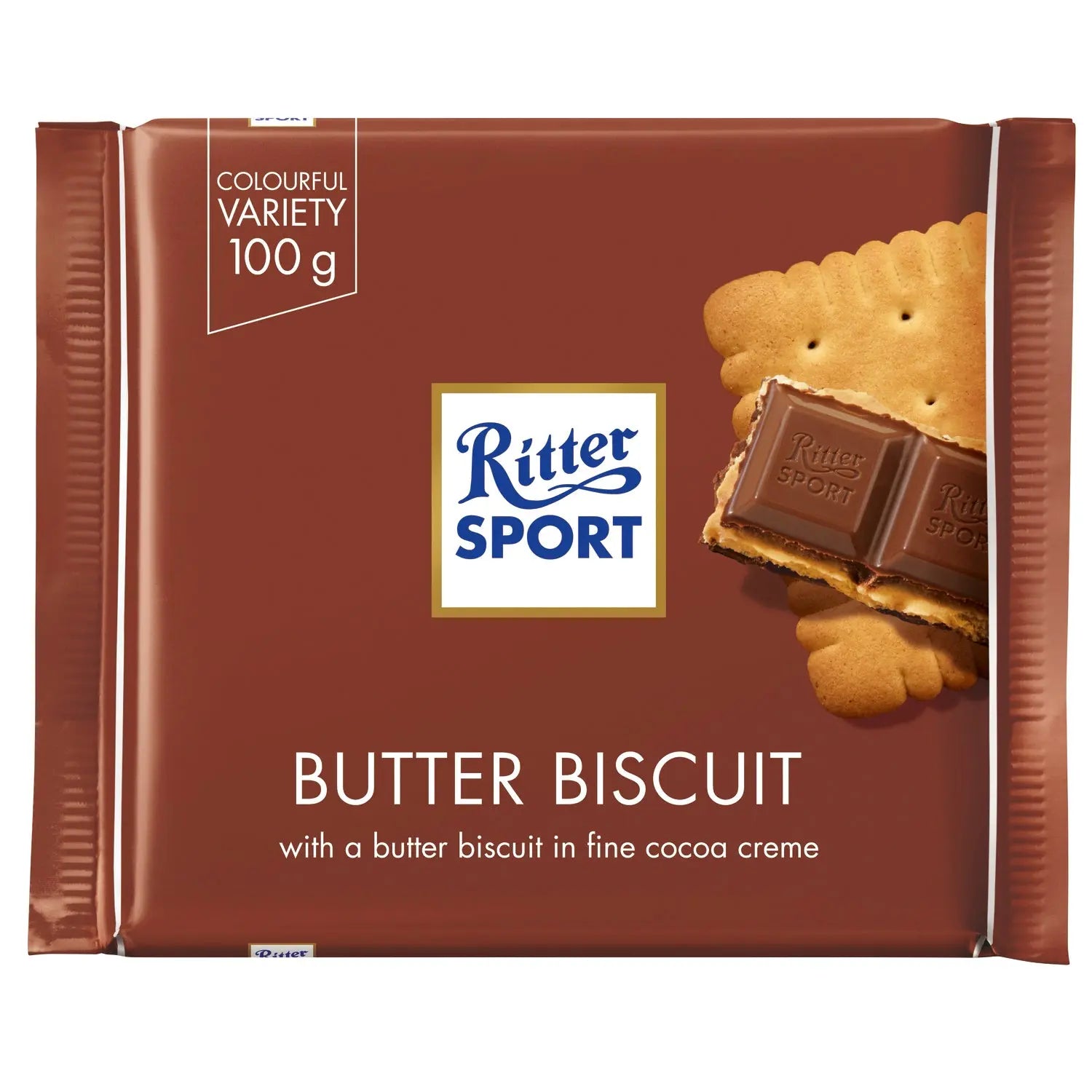 Ritter Sport milk chocolate covered butter biscuit bar Jag Couture Chocolates