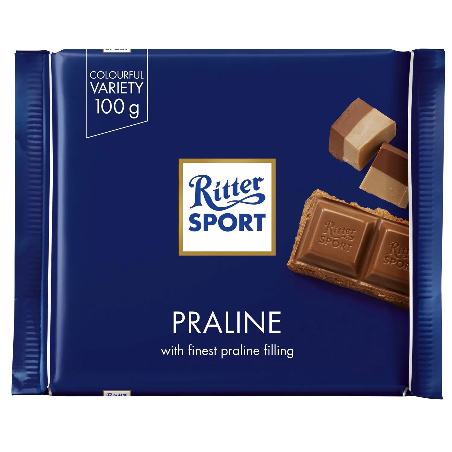 Ritter Sport milk chocolate covered fine praline bar Jag Couture Chocolates